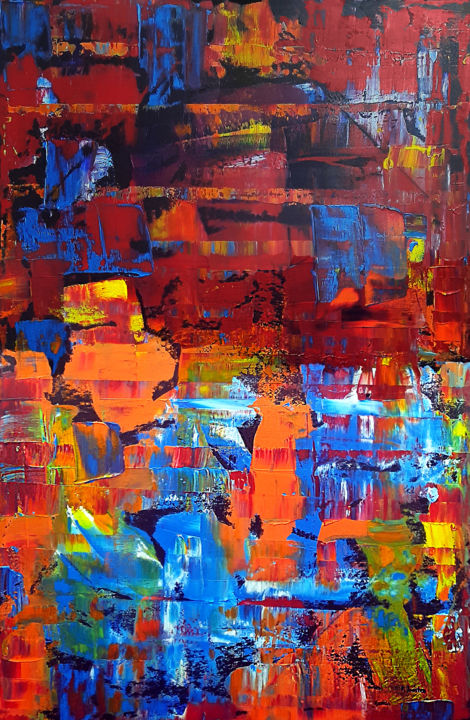 Peinture intitulée "Joy" par Patrick Joosten, Œuvre d'art originale, Acrylique