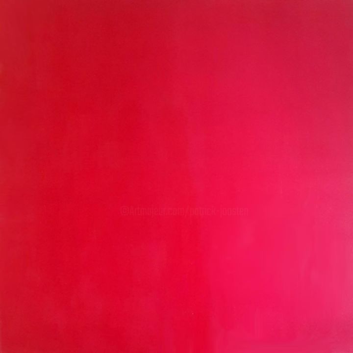 Pittura intitolato "Rouge Délavé" da Patrick Joosten, Opera d'arte originale, Acrilico