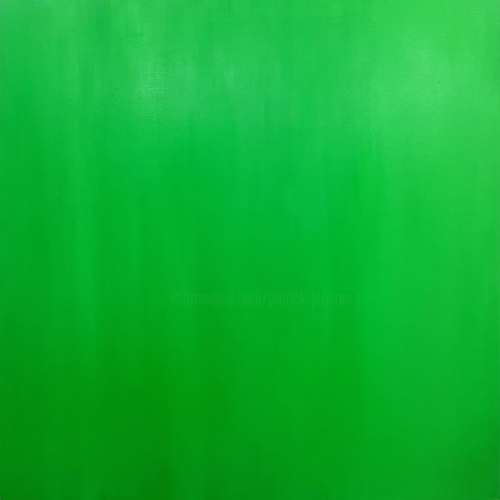 Peinture intitulée "Vert Délavé" par Patrick Joosten, Œuvre d'art originale, Acrylique