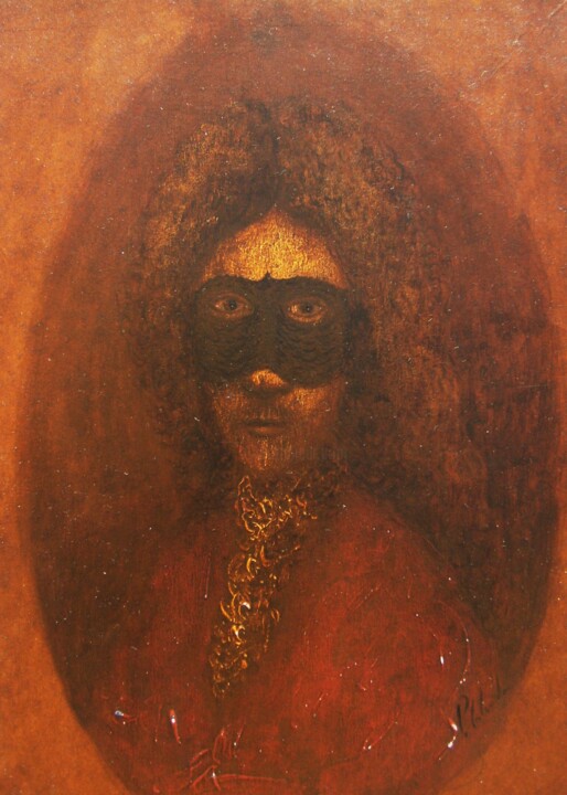 Peinture intitulée "Ancêtre" par Patrick Lalande, Œuvre d'art originale, Huile