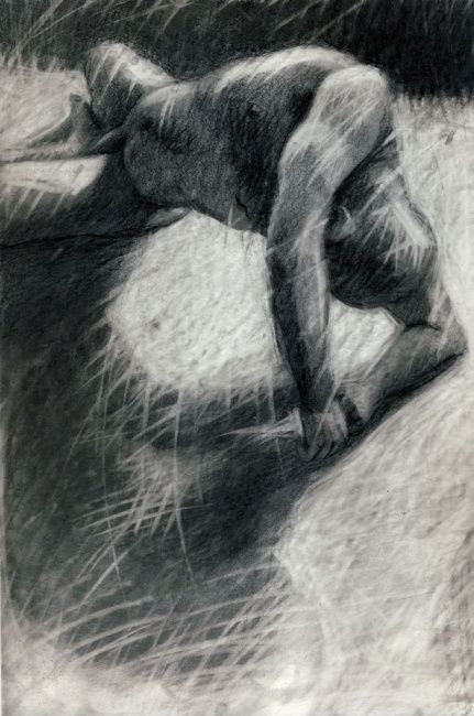 Drawing titled "Ipseidad, étude 13" by Patrick Laurin, Original Artwork