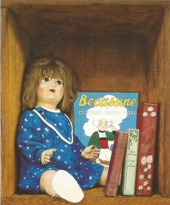 Peinture intitulée "La poupée" par Patrick Lodwitz, Œuvre d'art originale, Huile