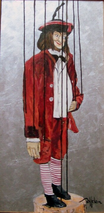 Peinture intitulée "Lafleur" par Patrick Pottelain, Œuvre d'art originale, Huile
