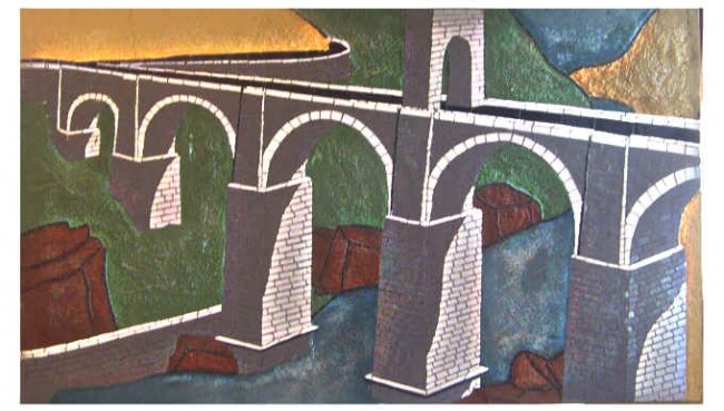 Sculpture intitulée "pont dalcantara" par Patrick Rubat Du Merac, Œuvre d'art originale