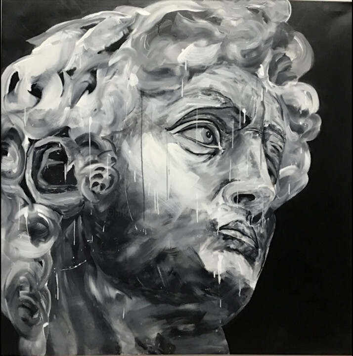 Pittura intitolato "DAVID" da Patrick Zevaco, Opera d'arte originale, Acrilico