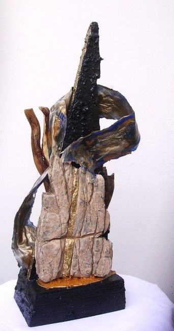 Escultura titulada "ORISHA 3 BIS" por Patrick.Clerc, Obra de arte original