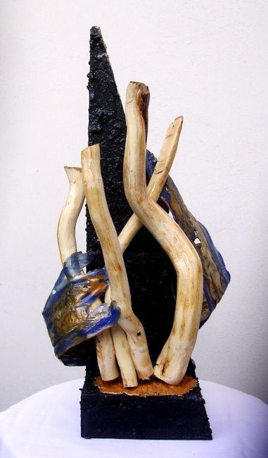Escultura intitulada "ORISHA 4 BIS" por Patrick.Clerc, Obras de arte originais