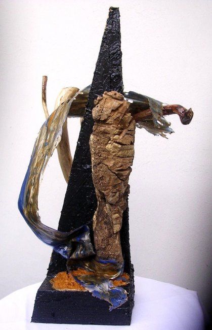 Escultura intitulada "ORISHA 7" por Patrick.Clerc, Obras de arte originais