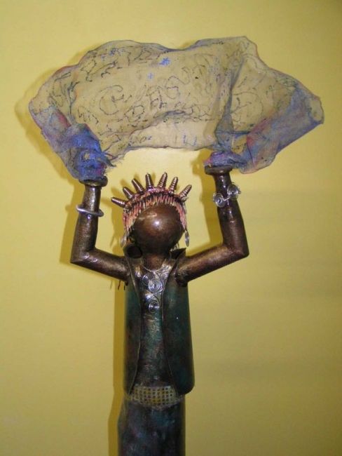 Sculpture titled "Aziza" by Patrick Dupont, Original Artwork