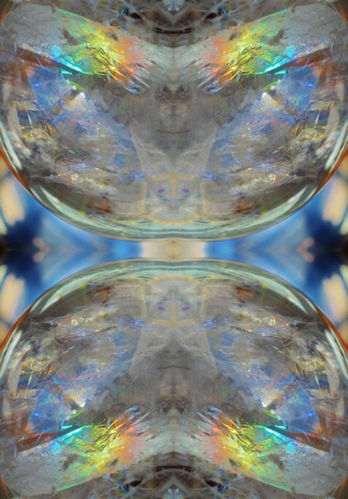 Arts numériques intitulée "kristalReflets 00011" par Debri, Œuvre d'art originale, Photo montage