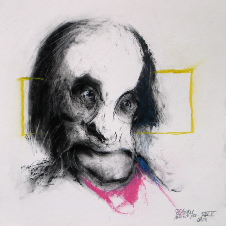 Dessin intitulée "ANTONIN ARTAUD VARI…" par Patrick Santus, Œuvre d'art originale, Crayon Monté sur Carton