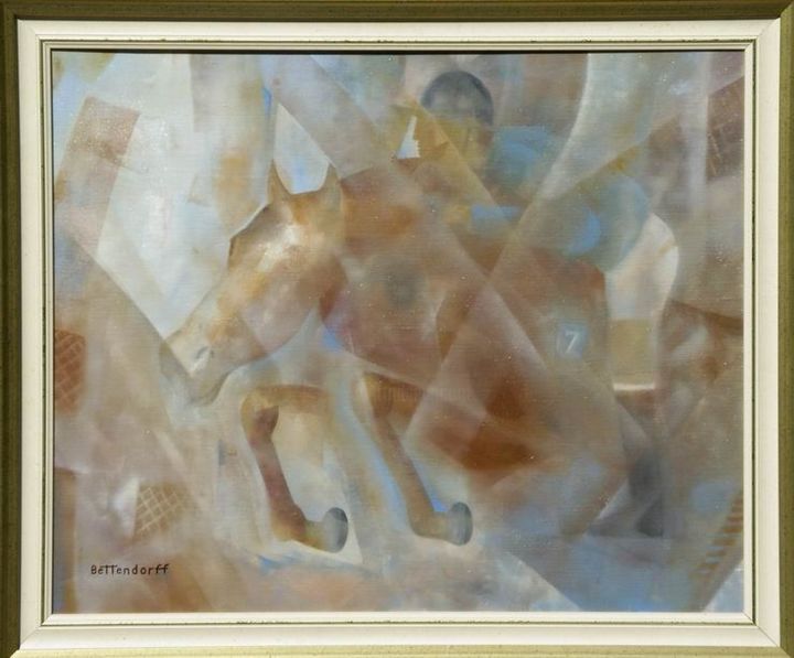 Malerei mit dem Titel "Le Saut.12F" von Patrick Schilling, Original-Kunstwerk