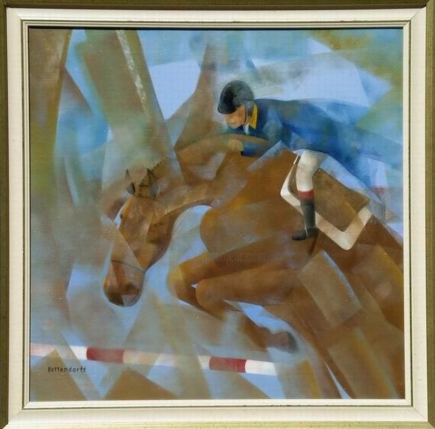 Painting titled "L'Oxer.50x50cm" by Patrick Schilling, Original Artwork