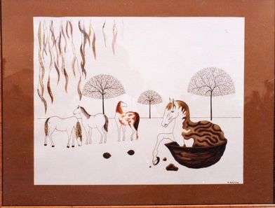 Dessin intitulée "Petite noix deviend…" par Patrick Schilling, Œuvre d'art originale