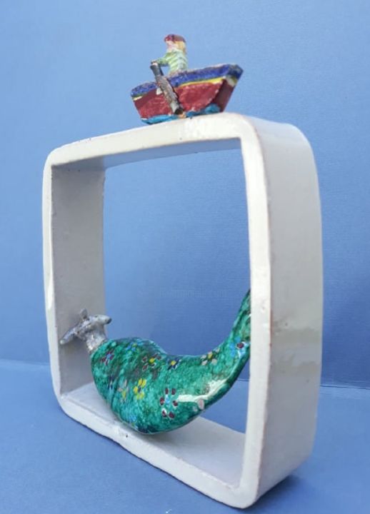 Scultura intitolato "Le Leggende di prai…" da Patrizia Grieco, Opera d'arte originale, Ceramica