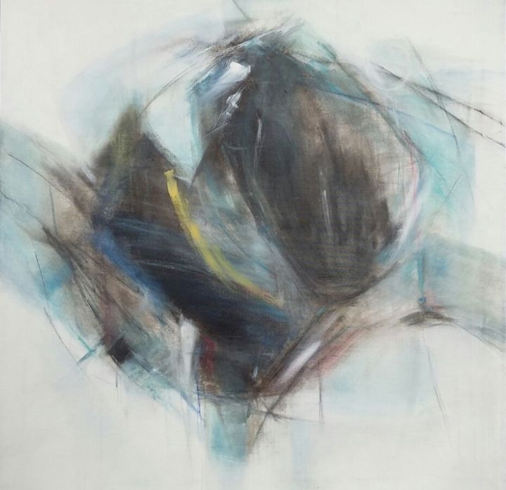 Pittura intitolato "solitudine-cm-80-x-…" da Patrizia Simonetti, Opera d'arte originale