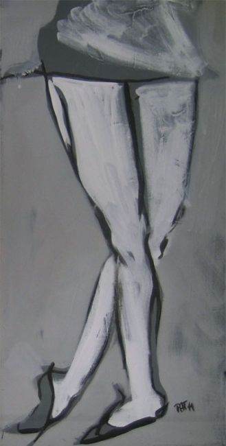 Painting titled "danza-02" by Pat, Original Artwork, Oil