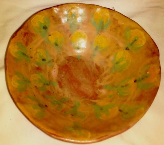 Γλυπτική με τίτλο "Clay Bowl" από Patsy Morton Ampetyene, Αυθεντικά έργα τέχνης, Κεραμικά