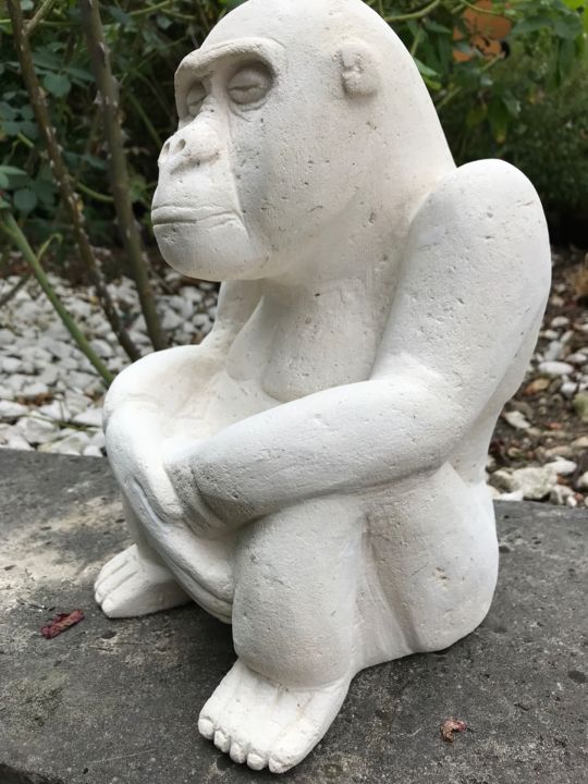 Sculpture titled "AGOR" by Patricia Tempere (T.PAT), Original Artwork, Stone
