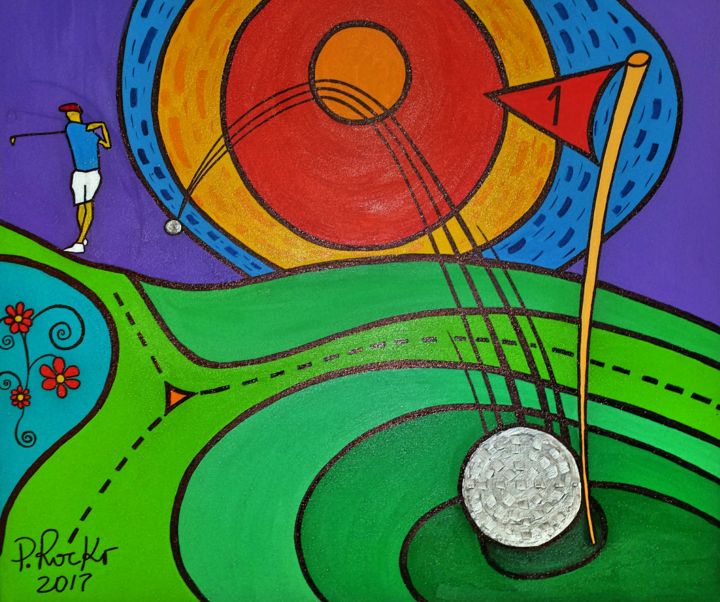 Painting titled "GOLFE PÉRSICO" by P. Rocko, Original Artwork