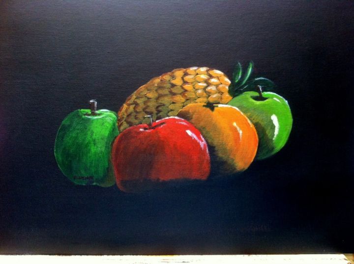 Painting titled "envie-de-fruits.jpg" by Patty Wagner, Original Artwork, Acrylic