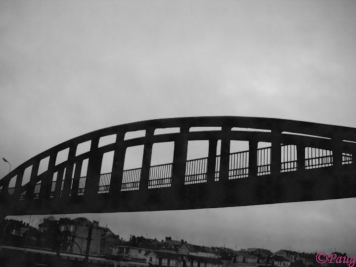 Photographie intitulée "pont-nb.jpg" par Paug, Œuvre d'art originale