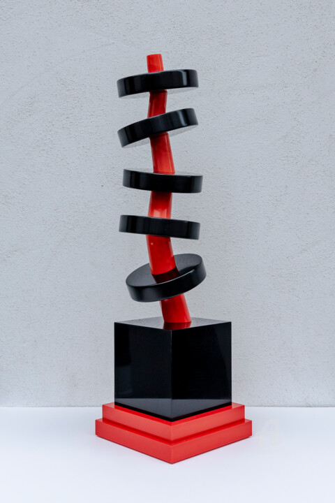 Sculpture titled "Hommage und gesells…" by Paul Bán, Original Artwork, Plastic