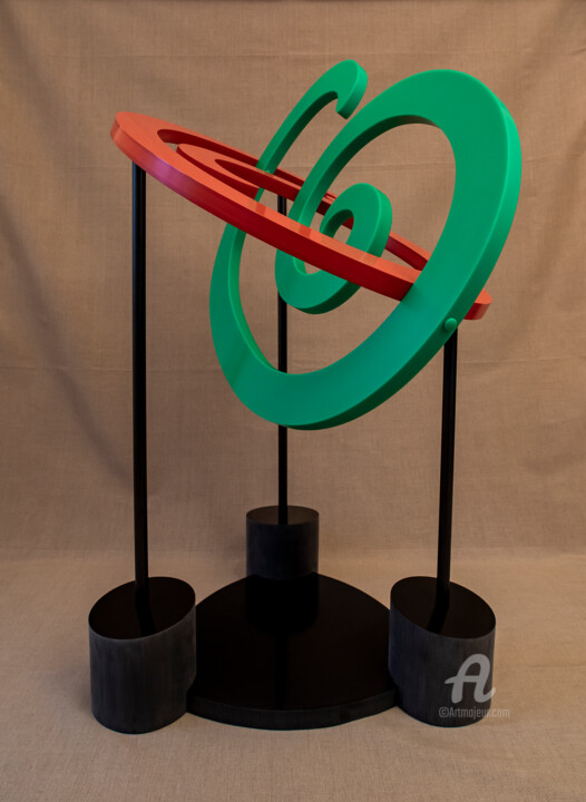 Скульптура под названием "Spirale" - Paul Bán, Подлинное произведение искусства, Пластмасса