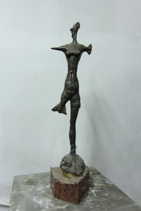 Sculpture intitulée "Marmaid" par Paul Bretter, Œuvre d'art originale, Bronze