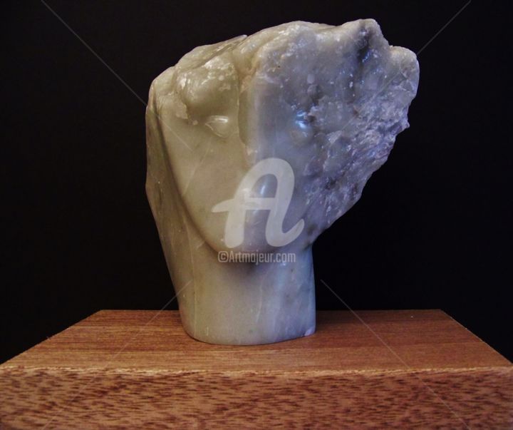 Скульптура под названием "Âme d'espoir,  scul…" - Paul Bruyneel, Подлинное произведение искусства, Камень