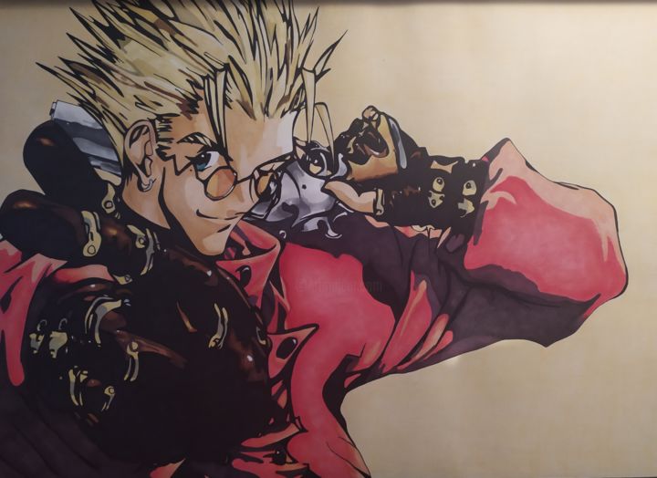 Drawing titled "Dessin Vash The Sta…" by Paul Clair, Original Artwork, Marker