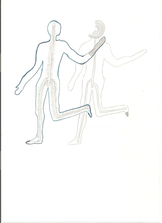 Tekening getiteld "Max Ernst 1" door Paul-Éric Langevin, Origineel Kunstwerk, Potlood