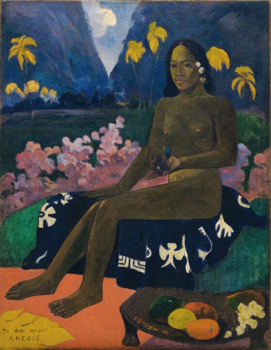 Painting titled "The Seed of the Are…" by Paul Gauguin, Original Artwork, Oil