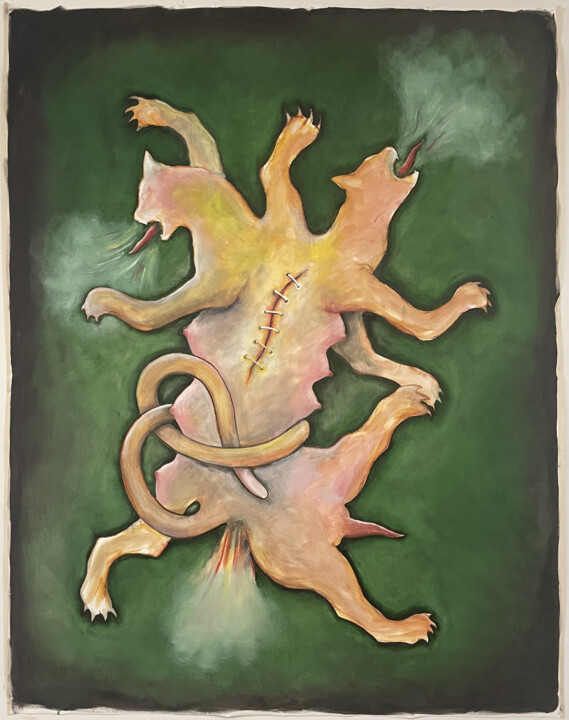 "Siamois à la cicatr…" başlıklı Tablo Paul Grégoire tarafından, Orijinal sanat, Petrol