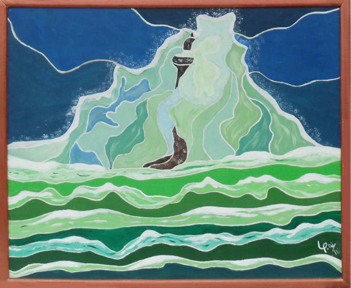 Pintura titulada "Ar Men - la mer en…" por Pauleone, Obra de arte original, Acrílico