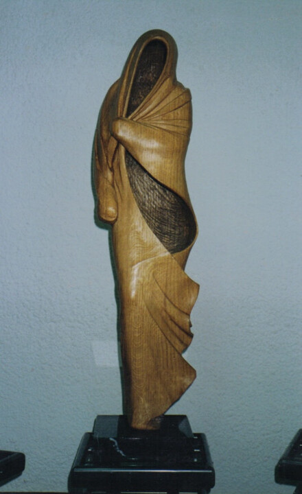 Sculpture titled "meditation.png" by Paul Mallet, Original Artwork, Wood