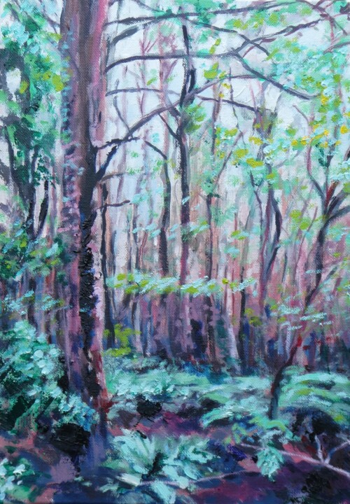 "Walk in the woods 1" başlıklı Tablo Paul Mckee tarafından, Orijinal sanat, Petrol