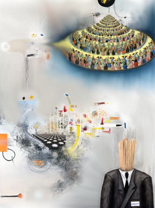 Digital Arts titled "We are all just gue…" by Paul Minotto, Original Artwork, Digital Painting