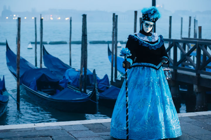 Fotografia intitolato "My blue Venice" da Paul Padurariu, Opera d'arte originale