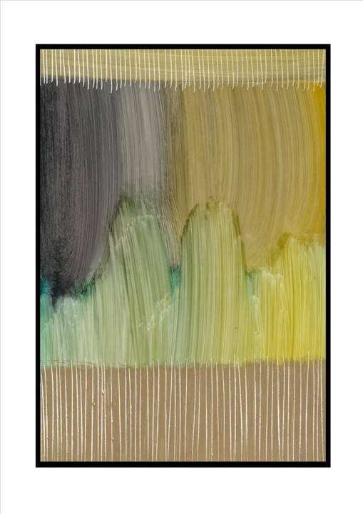 Pittura intitolato "160" da Paul Sarrassat, Opera d'arte originale, pigmenti Montato su Cartone