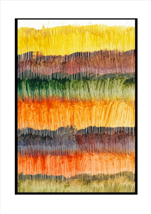 Pittura intitolato "194" da Paul Sarrassat, Opera d'arte originale, pigmenti Montato su Cartone