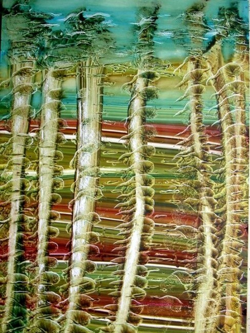 Peinture intitulée "JAPONAISES" par Paul Sarrassat, Œuvre d'art originale, Huile