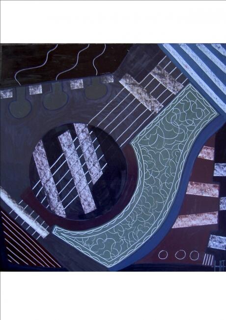 「guitare.jpg」というタイトルの絵画 Paul Sarrassatによって, オリジナルのアートワーク