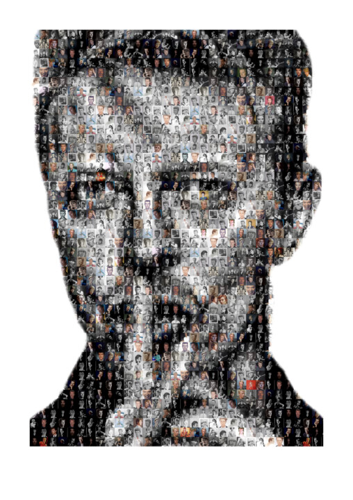 Digital Arts titled "Bowie Vs Bowie" by Paul Stowe, Original Artwork, Photo Montage
