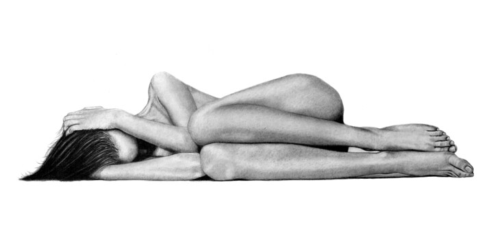 Drawing titled "Bodyscape 16" by Paul Stowe, Original Artwork, Graphite