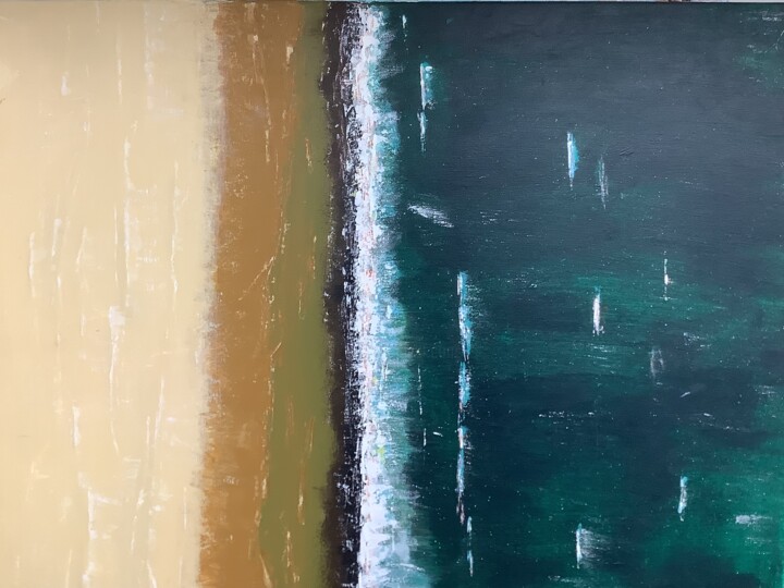 Peinture intitulée "Waves" par Paul Wyss, Œuvre d'art originale, Acrylique