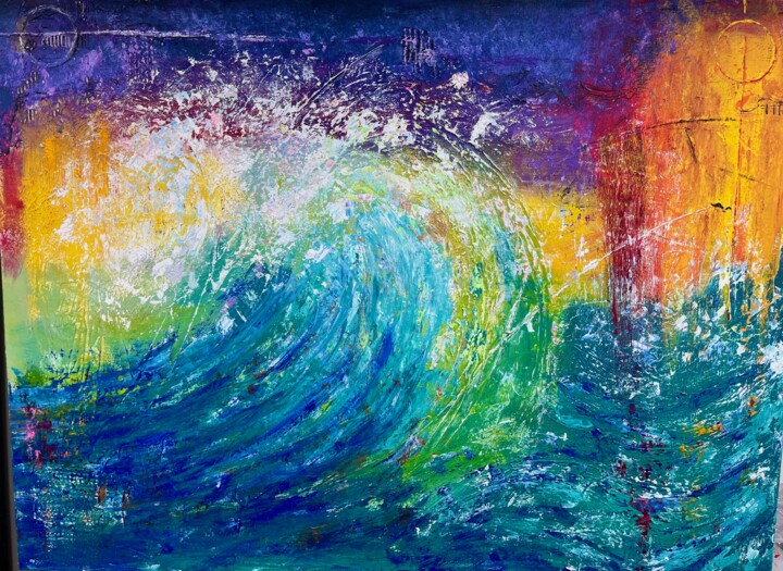 Peinture intitulée "Tides" par Paul Wyss, Œuvre d'art originale, Acrylique