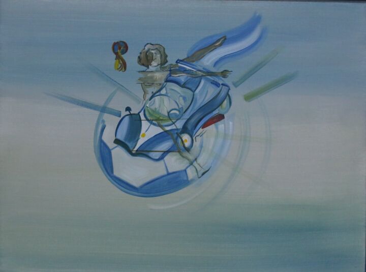 Pintura titulada "Leonardo" por Paula Reschini, Obra de arte original, Acrílico