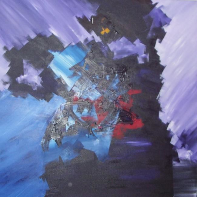 Painting titled "Bajando a las profu…" by Paula Weiszkopf, Original Artwork
