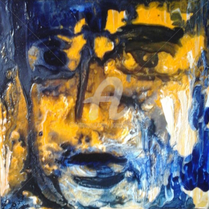 Peinture intitulée "VISITEUR X" par Paula Clemence, Œuvre d'art originale